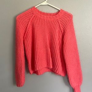 pink sweater